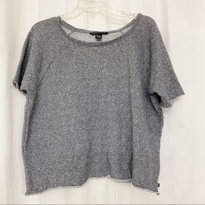 Victoria's Secret Cropped Gray Sweater Top